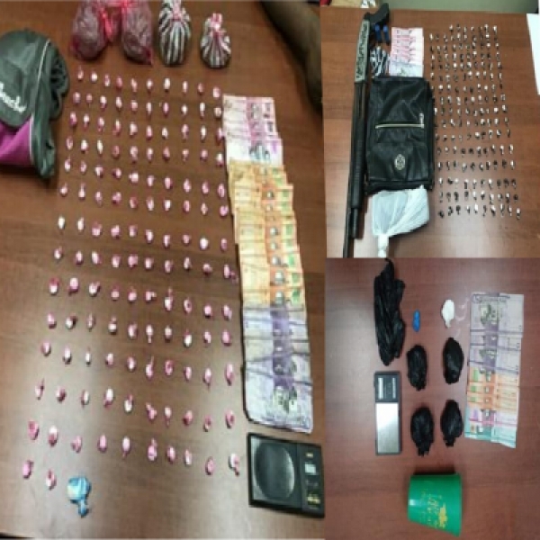 Detienen 4 reconocidos distribuidores de drogas en operativos realizados en la provincia de Santiago mientras violaban las disposiciones de la cuarentena el pasado fin de semana