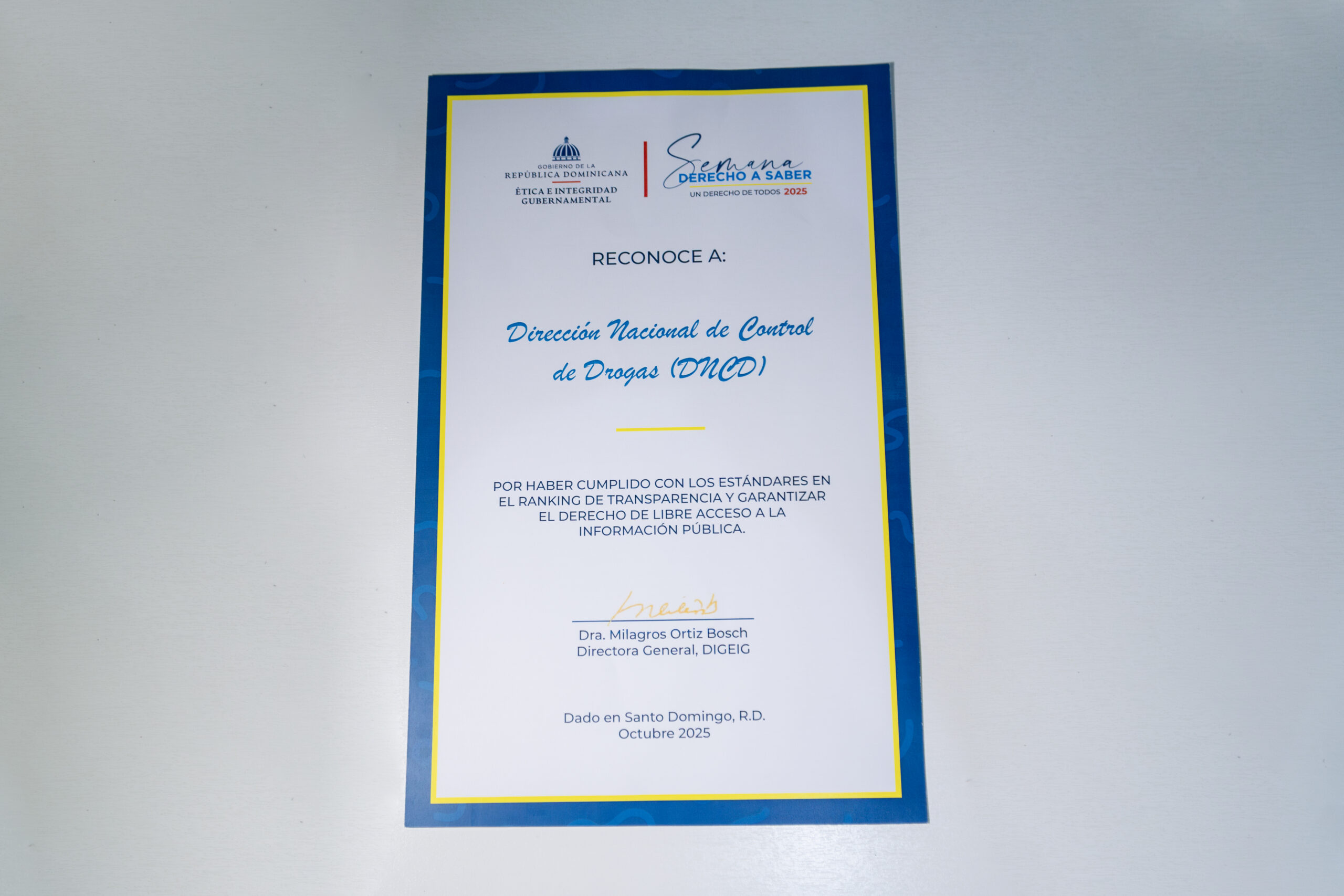 Carta de categoria