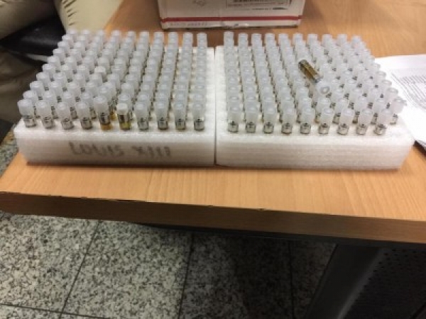 Agentes de la DNCD decomisan 200 frascos de marihuana líquida para cigarrillos electrónicos en el (AILA)