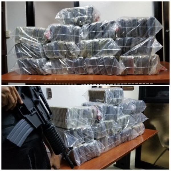 Decomisan 68 paquetes y 25 láminas de cocaína en operativos de interdicción