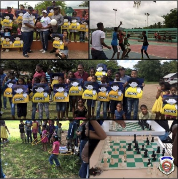 Festival Deportivo-Preventivo de la DNCD impacta a decenas de niños y niñas en Elías Piña